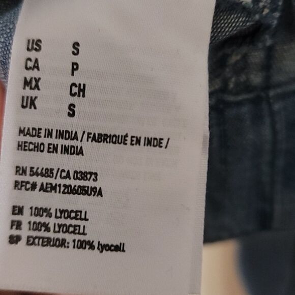 American Eagle Blue Jeans Tunic Dress Sz Small - Picture 9 of 9